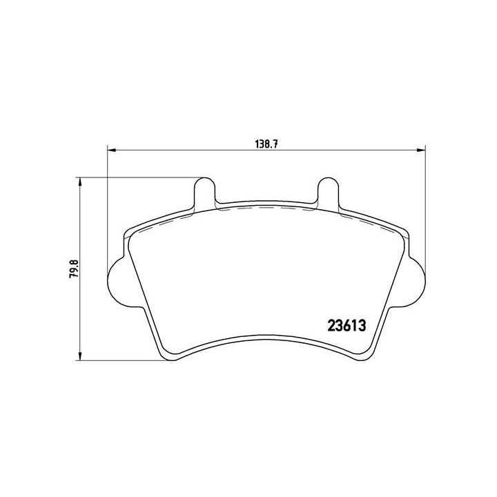 Stabdžių trinkelių rinkinys, diskinis stabdys BREMBO P 59 039