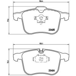 Stabdžių trinkelių rinkinys, diskinis stabdys BREMBO P 59 046