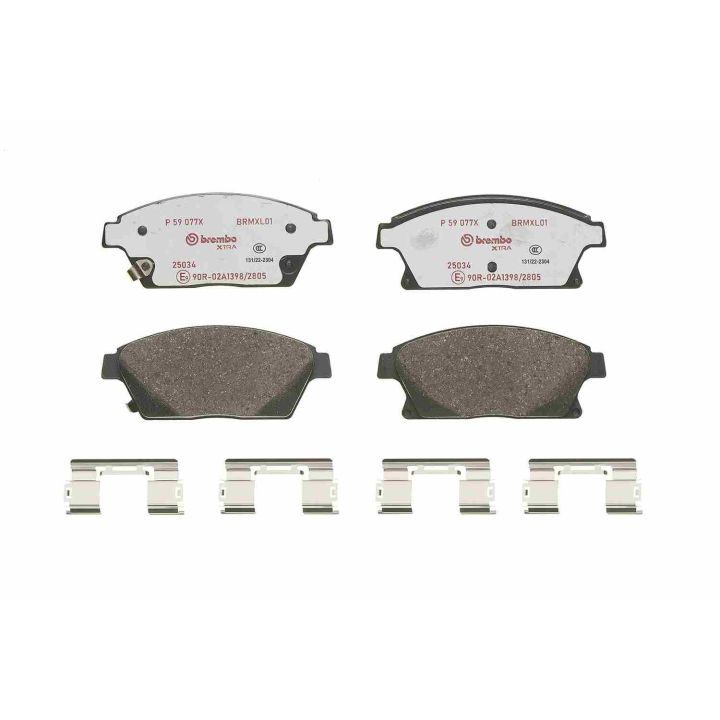 Stabdžių trinkelių rinkinys, diskinis stabdys BREMBO P 59 077X