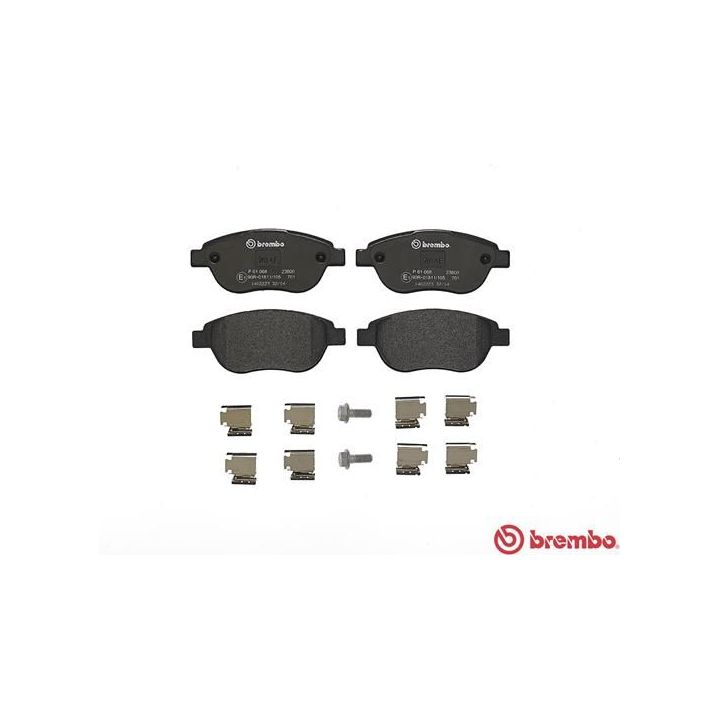 Stabdžių trinkelių rinkinys, diskinis stabdys BREMBO P 61 068