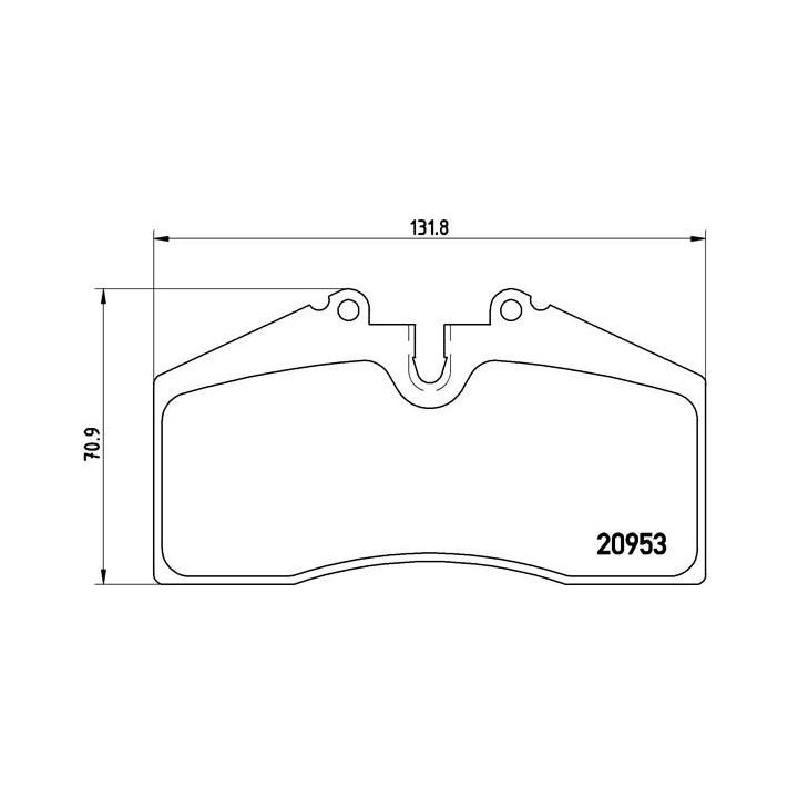 Stabdžių trinkelių rinkinys, diskinis stabdys BREMBO P 65 005