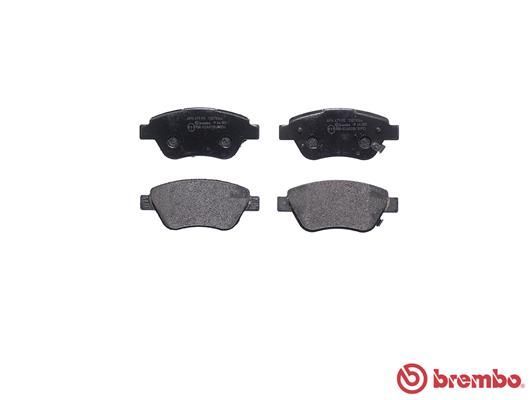 Stabdžių trinkelių rinkinys, diskinis stabdys BREMBO P 66 001