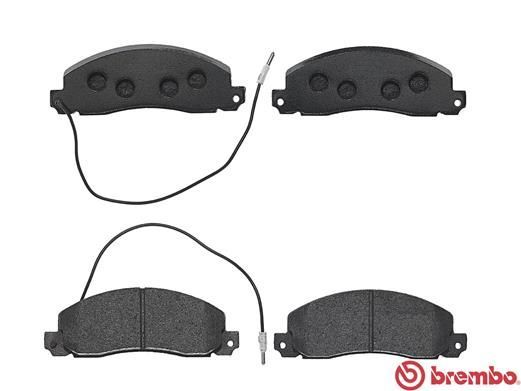 Stabdžių trinkelių rinkinys, diskinis stabdys BREMBO P 68 006