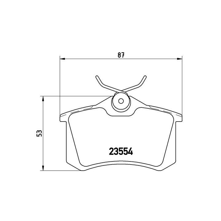 Stabdžių trinkelių rinkinys, diskinis stabdys BREMBO P 68 024
