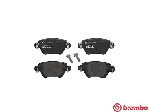 Stabdžių trinkelių rinkinys, diskinis stabdys BREMBO P 68 028