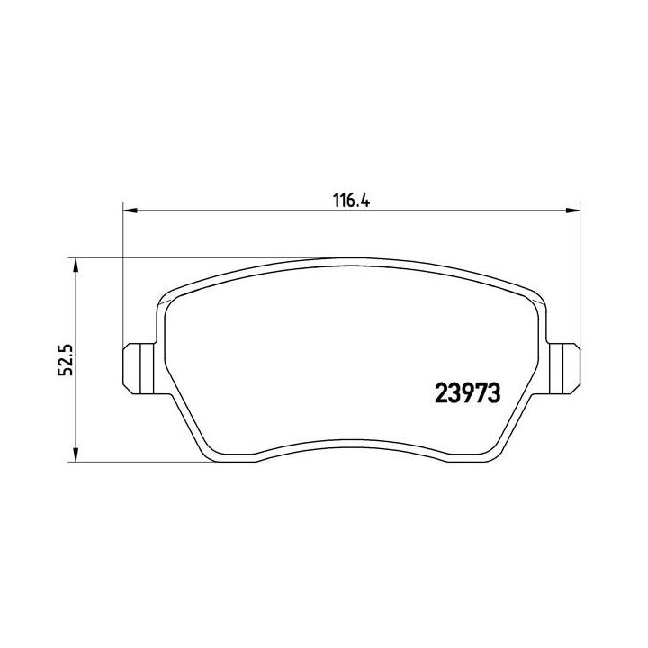 Stabdžių trinkelių rinkinys, diskinis stabdys BREMBO P 68 033