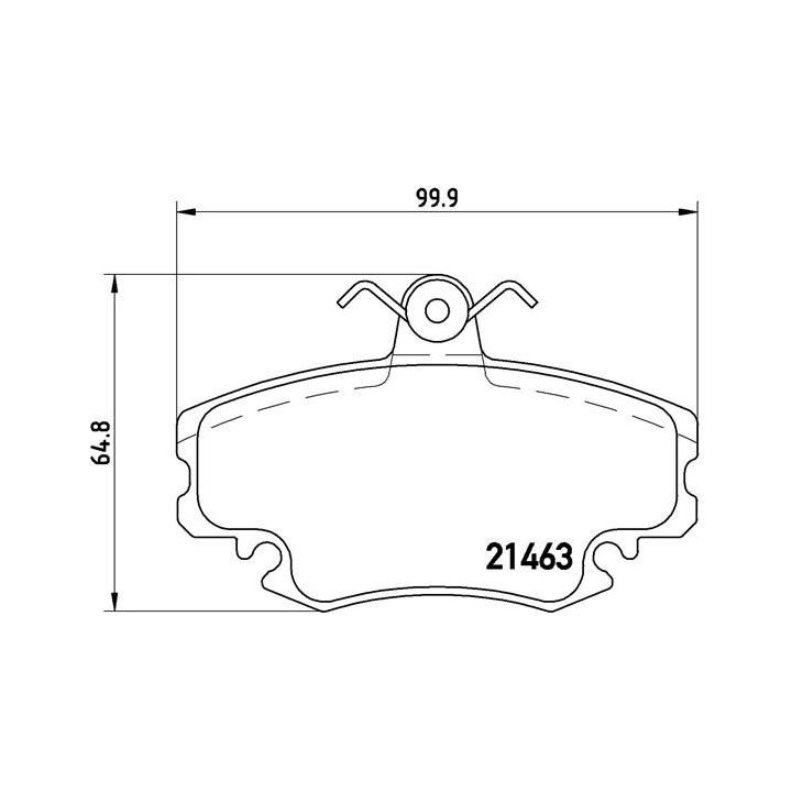 Stabdžių trinkelių rinkinys, diskinis stabdys BREMBO P 68 038