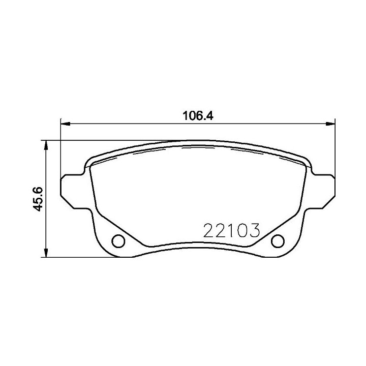 Stabdžių trinkelių rinkinys, diskinis stabdys BREMBO P 68 064
