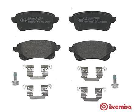 Stabdžių trinkelių rinkinys, diskinis stabdys BREMBO P 68 064