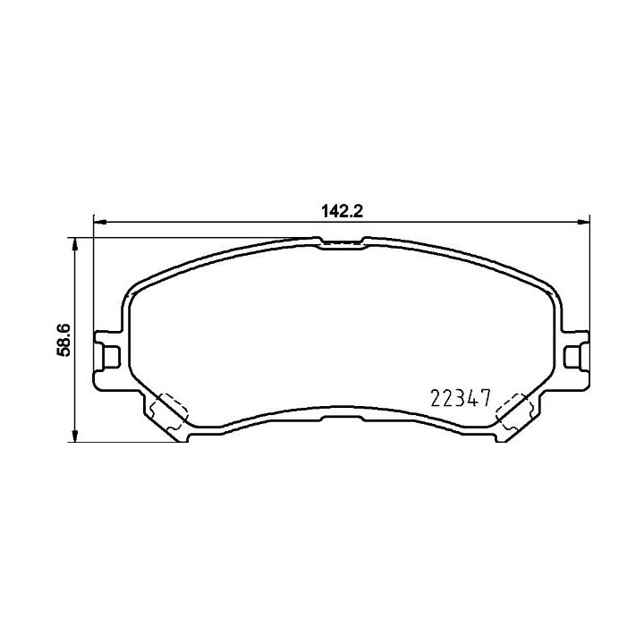 Stabdžių trinkelių rinkinys, diskinis stabdys BREMBO P 68 067