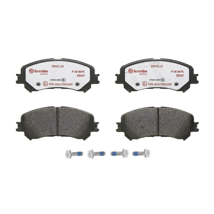 Stabdžių trinkelių rinkinys, diskinis stabdys BREMBO P 68 067X