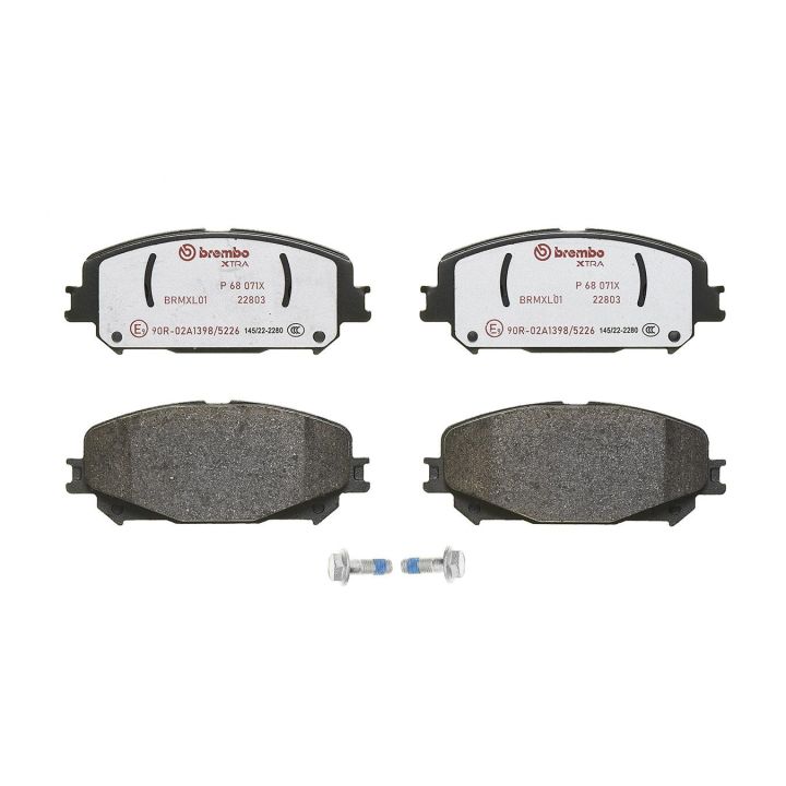 Stabdžių trinkelių rinkinys, diskinis stabdys BREMBO P 68 071X