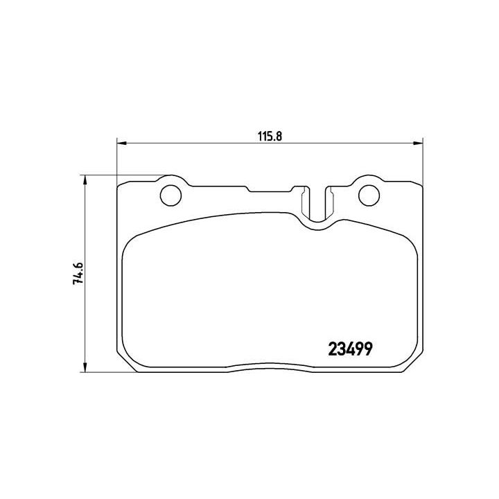 Stabdžių trinkelių rinkinys, diskinis stabdys BREMBO P 83 039