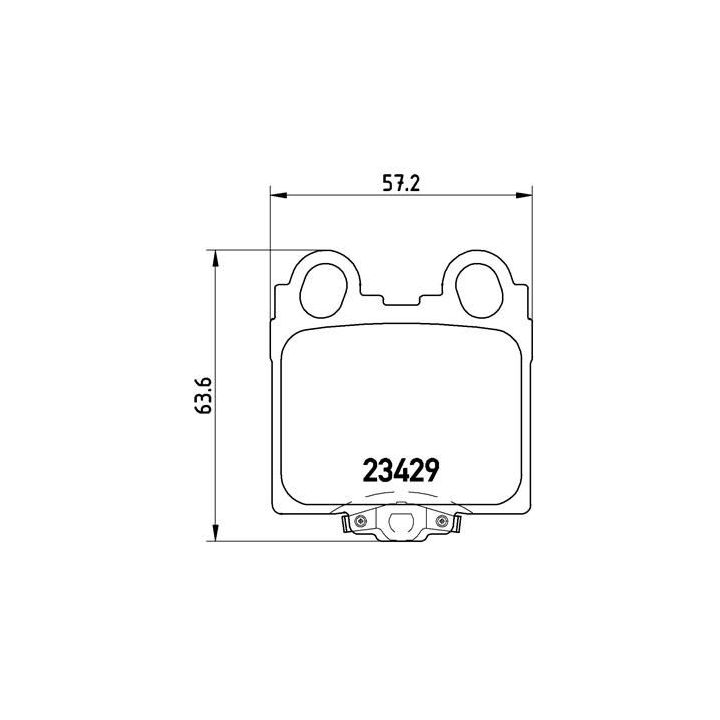 Stabdžių trinkelių rinkinys, diskinis stabdys BREMBO P 83 045