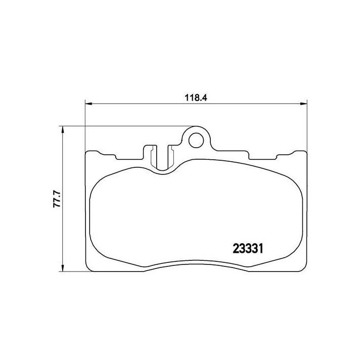 Stabdžių trinkelių rinkinys, diskinis stabdys BREMBO P 83 058