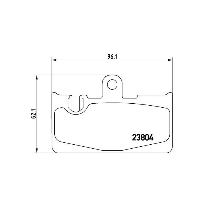 Stabdžių trinkelių rinkinys, diskinis stabdys BREMBO P 83 059