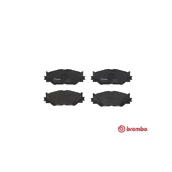 Stabdžių trinkelių rinkinys, diskinis stabdys BREMBO P 83 074