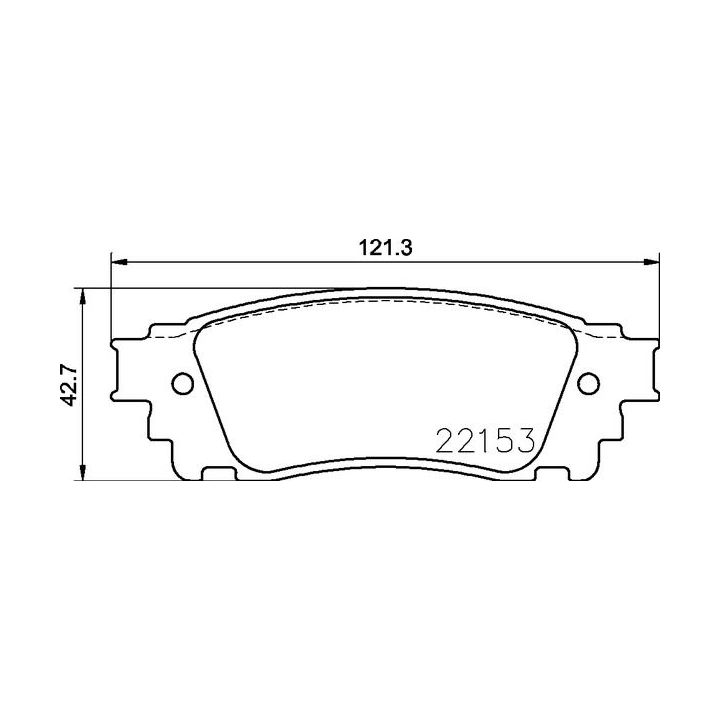 Stabdžių trinkelių rinkinys, diskinis stabdys BREMBO P 83 166