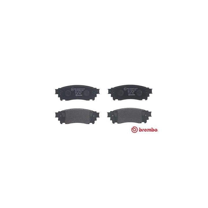 Stabdžių trinkelių rinkinys, diskinis stabdys BREMBO P 83 166