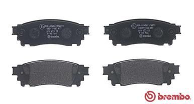 Stabdžių trinkelių rinkinys, diskinis stabdys BREMBO P 83 166