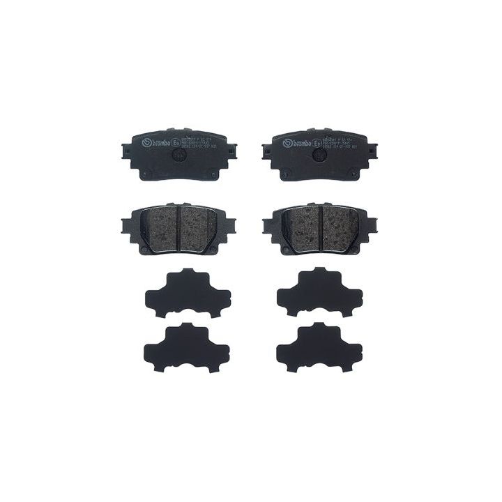 Stabdžių trinkelių rinkinys, diskinis stabdys BREMBO P 83 174