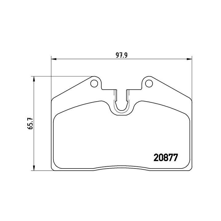 Stabdžių trinkelių rinkinys, diskinis stabdys BREMBO P 85 094