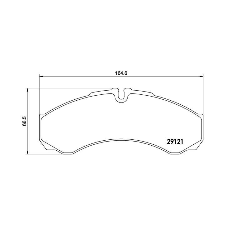 Stabdžių trinkelių rinkinys, diskinis stabdys BREMBO P A6 017