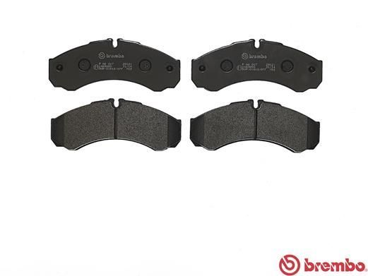 Stabdžių trinkelių rinkinys, diskinis stabdys BREMBO P A6 017