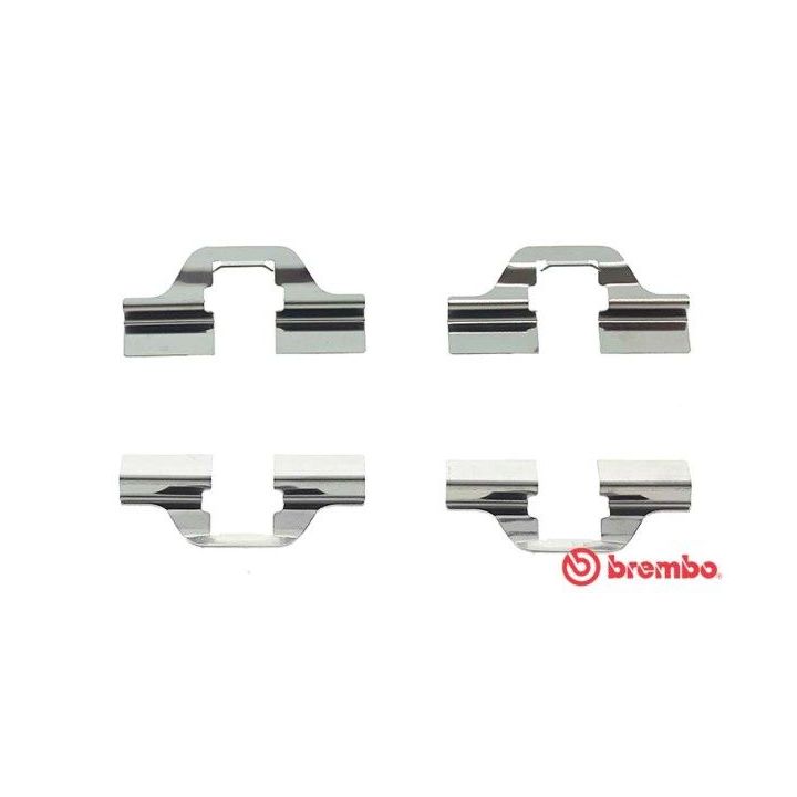 Priedų komplektas, diskinių stabdžių trinkelės BREMBO A 02 205