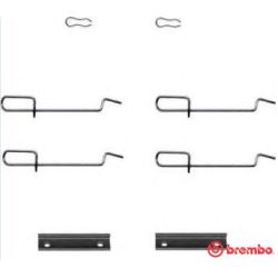 Priedų komplektas, diskinių stabdžių trinkelės BREMBO A 02 215