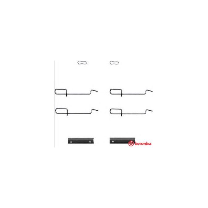 Priedų komplektas, diskinių stabdžių trinkelės BREMBO A 02 215