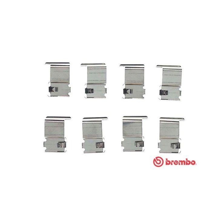 Priedų komplektas, diskinių stabdžių trinkelės BREMBO A 02 242