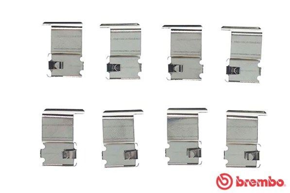 Priedų komplektas, diskinių stabdžių trinkelės BREMBO A 02 242