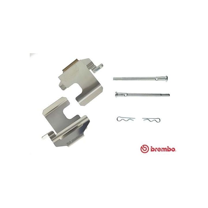 Priedų komplektas, diskinių stabdžių trinkelės BREMBO A 02 244