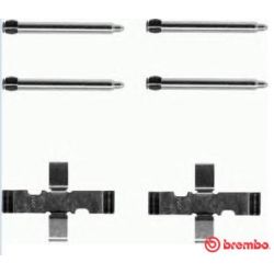 Priedų komplektas, diskinių stabdžių trinkelės BREMBO A 02 248