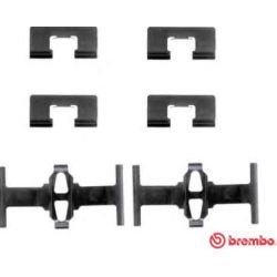 Priedų komplektas, diskinių stabdžių trinkelės BREMBO A 02 261