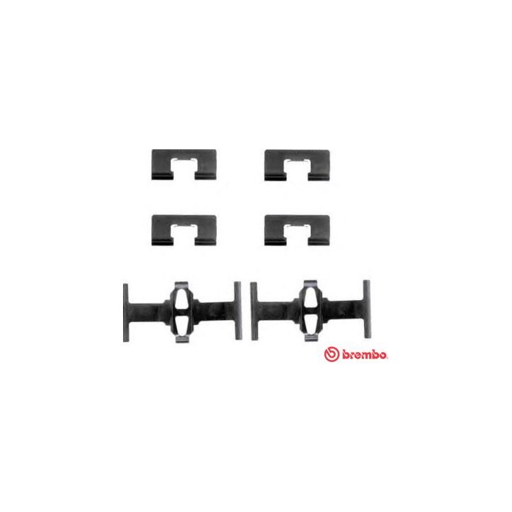 Priedų komplektas, diskinių stabdžių trinkelės BREMBO A 02 261