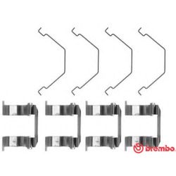 Priedų komplektas, diskinių stabdžių trinkelės BREMBO A 02 266