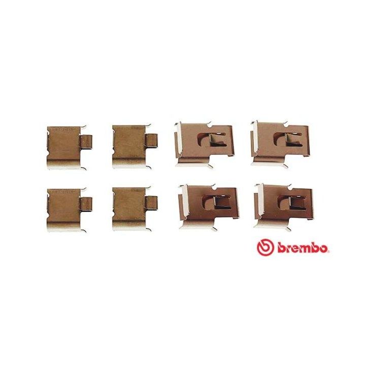 Priedų komplektas, diskinių stabdžių trinkelės BREMBO A 02 284