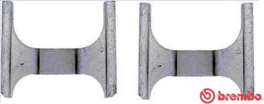 Priedų komplektas, diskinių stabdžių trinkelės BREMBO A 02 298