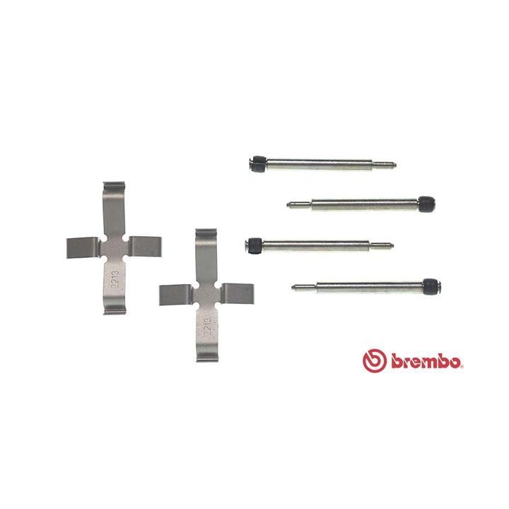 Priedų komplektas, diskinių stabdžių trinkelės BREMBO A 02 315