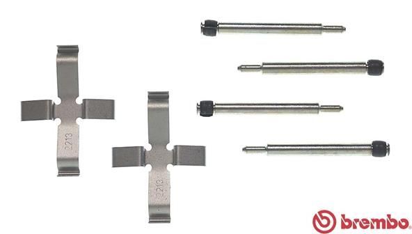 Priedų komplektas, diskinių stabdžių trinkelės BREMBO A 02 315