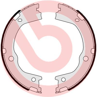 Stabdžių trinkelių komplektas, stovėjimo stabdis BREMBO S 30 526