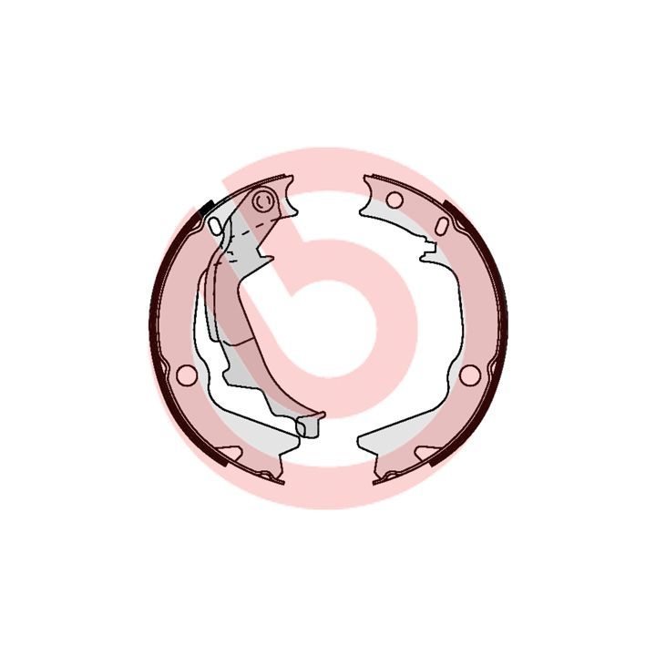 Stabdžių trinkelių komplektas, stovėjimo stabdis BREMBO S 30 528