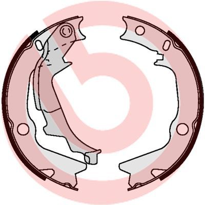 Stabdžių trinkelių komplektas, stovėjimo stabdis BREMBO S 30 528