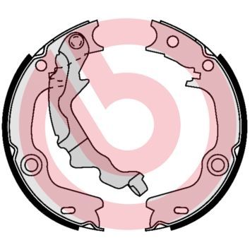 Stabdžių trinkelių komplektas, stovėjimo stabdis BREMBO S 30 532