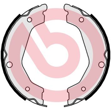 Stabdžių trinkelių komplektas, stovėjimo stabdis BREMBO S 30 534