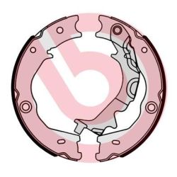 Stabdžių trinkelių komplektas, stovėjimo stabdis BREMBO S 30 540