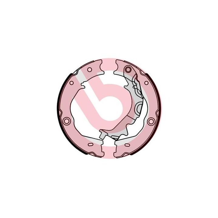 Stabdžių trinkelių komplektas, stovėjimo stabdis BREMBO S 30 540