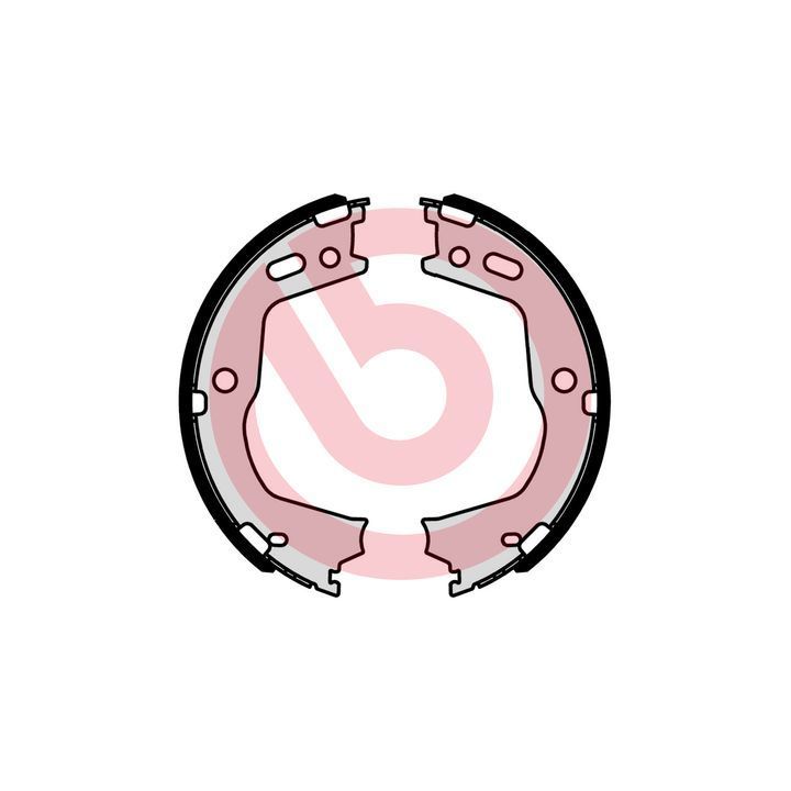 Stabdžių trinkelių komplektas, stovėjimo stabdis BREMBO S 30 541